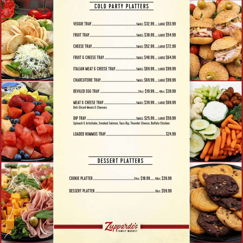 Party Trays & Platters Zuppardo's Family Market
