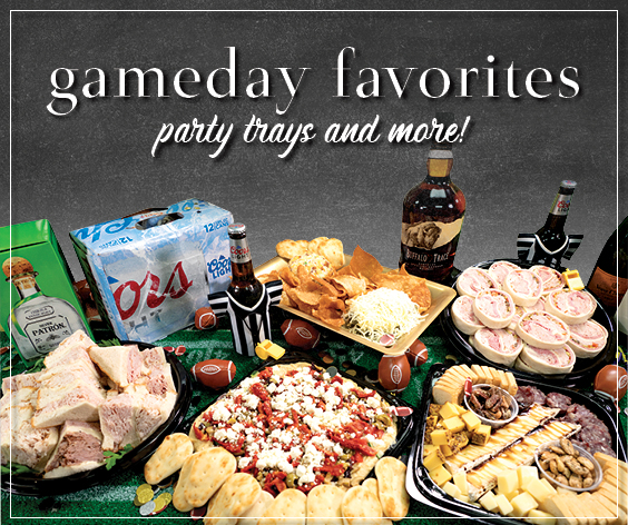 Gameday Favorites. Party Trays and more!